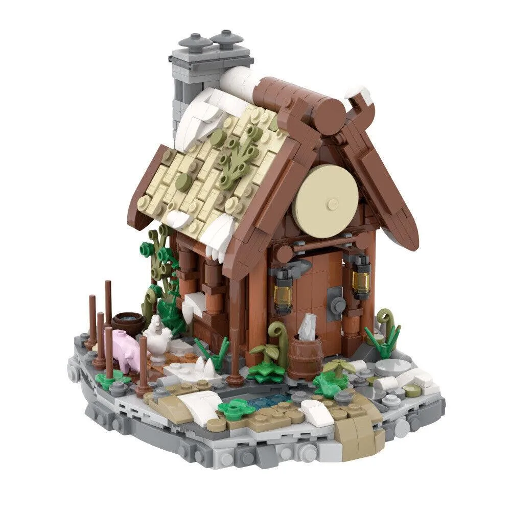 ZITIANYOUBUILD ZITIANYOUBUILD Viking Farm House Hut 766 Pieces MOC — product photo