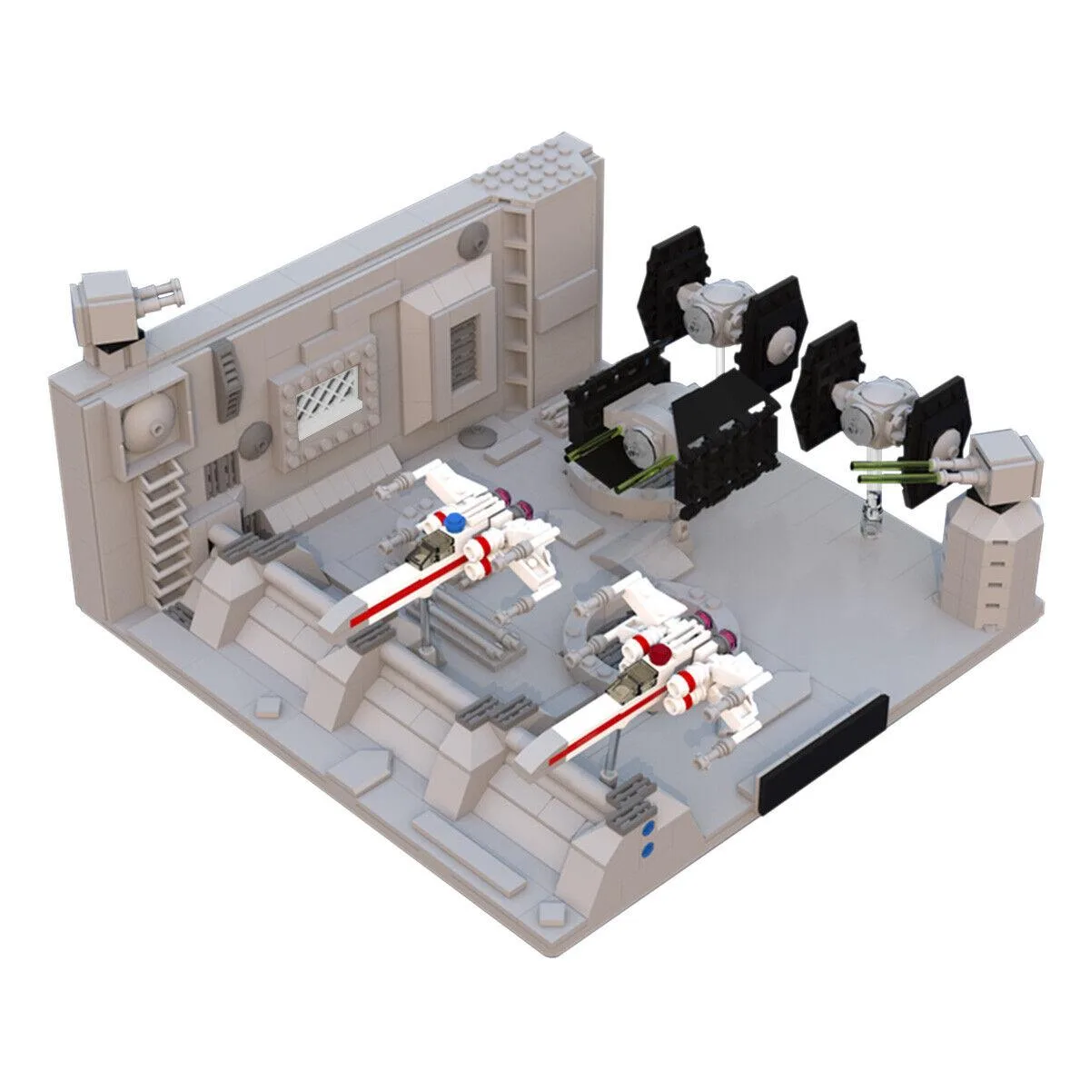 ZITIANYOUBUILD ZITIANYOUBUILD C4723 32x32 Star Wars Trench Vignette 936 Parts Educational Building Set — product photo