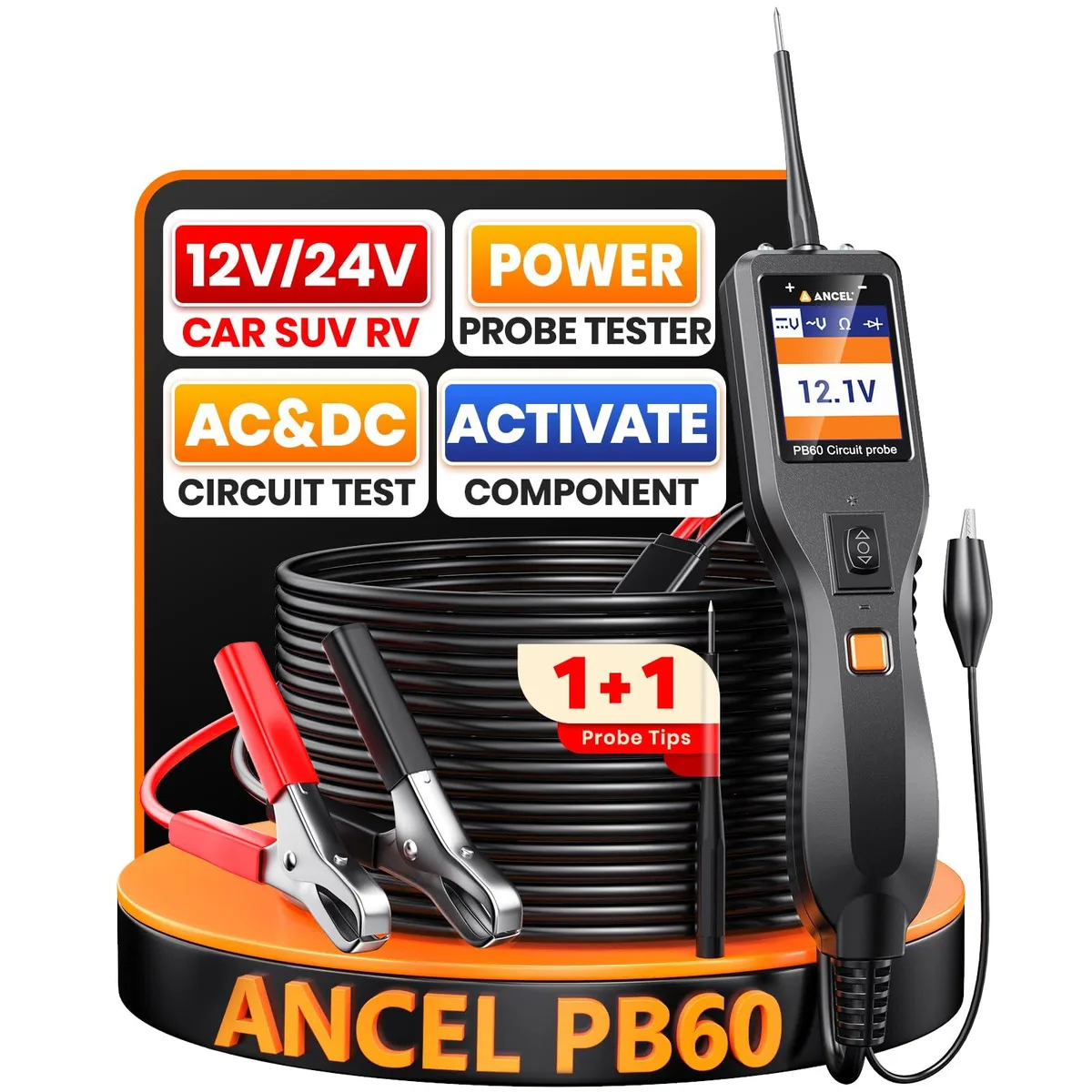  ANCEL PB60 Power Circuit Probe Tester 12-24V — product photo