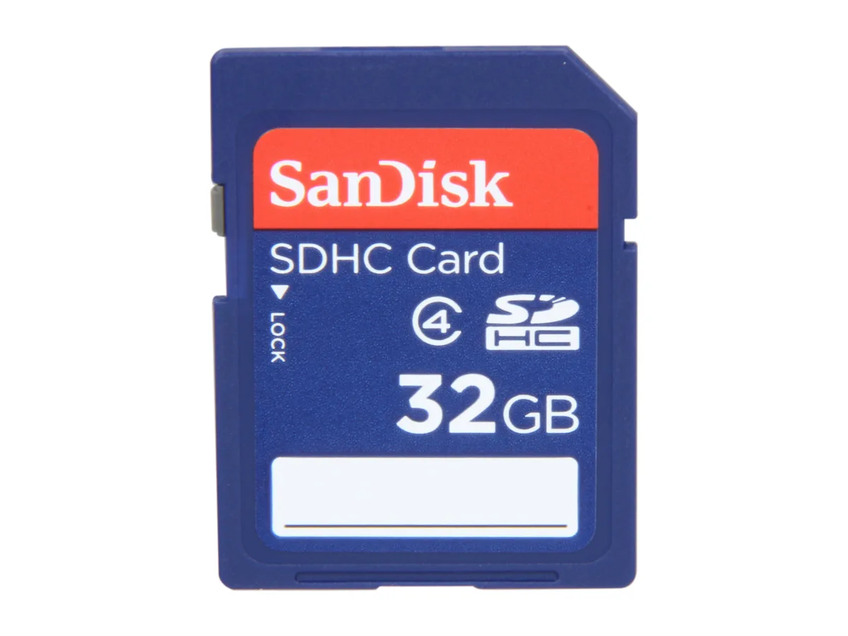 SanDisk SanDisk SDSDB-032G-B35 32GB SDHC Class 4 memory card — product photo