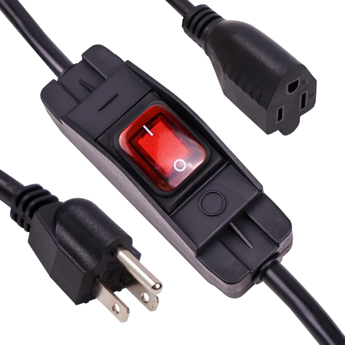  Gesepa 3.4 Ft Outdoor Extension Cord Waterproof Switch 18AWG 10A 125V — product photo