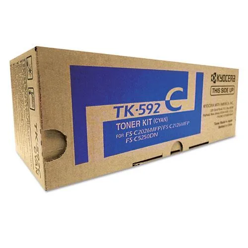 Kyocera Kyocera TK592C Cyan toner cartridge 5000 pages — Produktfoto