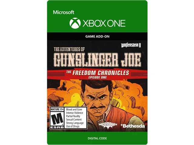 Bethesda Softworks Bethesda Softworks 7D4-00264 Wolfenstein II: The Adventures of Gunslinger Joe DLC downloadable game Xbox One — product photo