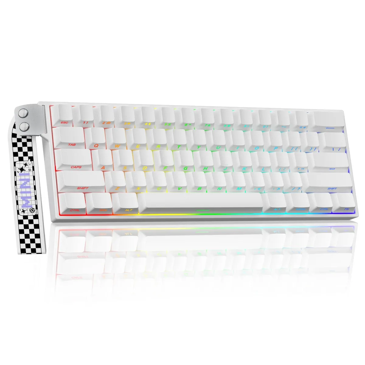  Aula MINI60 HE PRO 60% Hall Effect Gaming Keyboard White — product photo