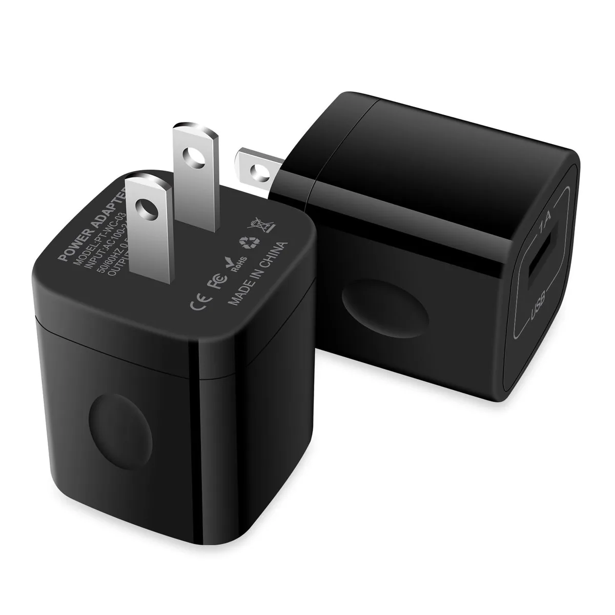 No Sew No Sew USB charger 2-pack 5V 1A black — product photo