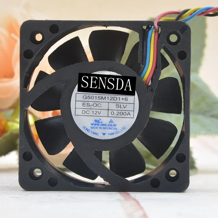 SXDOOL SXDOOL G5015M12D1+6 50mm 4-pin PWM case fan — product photo