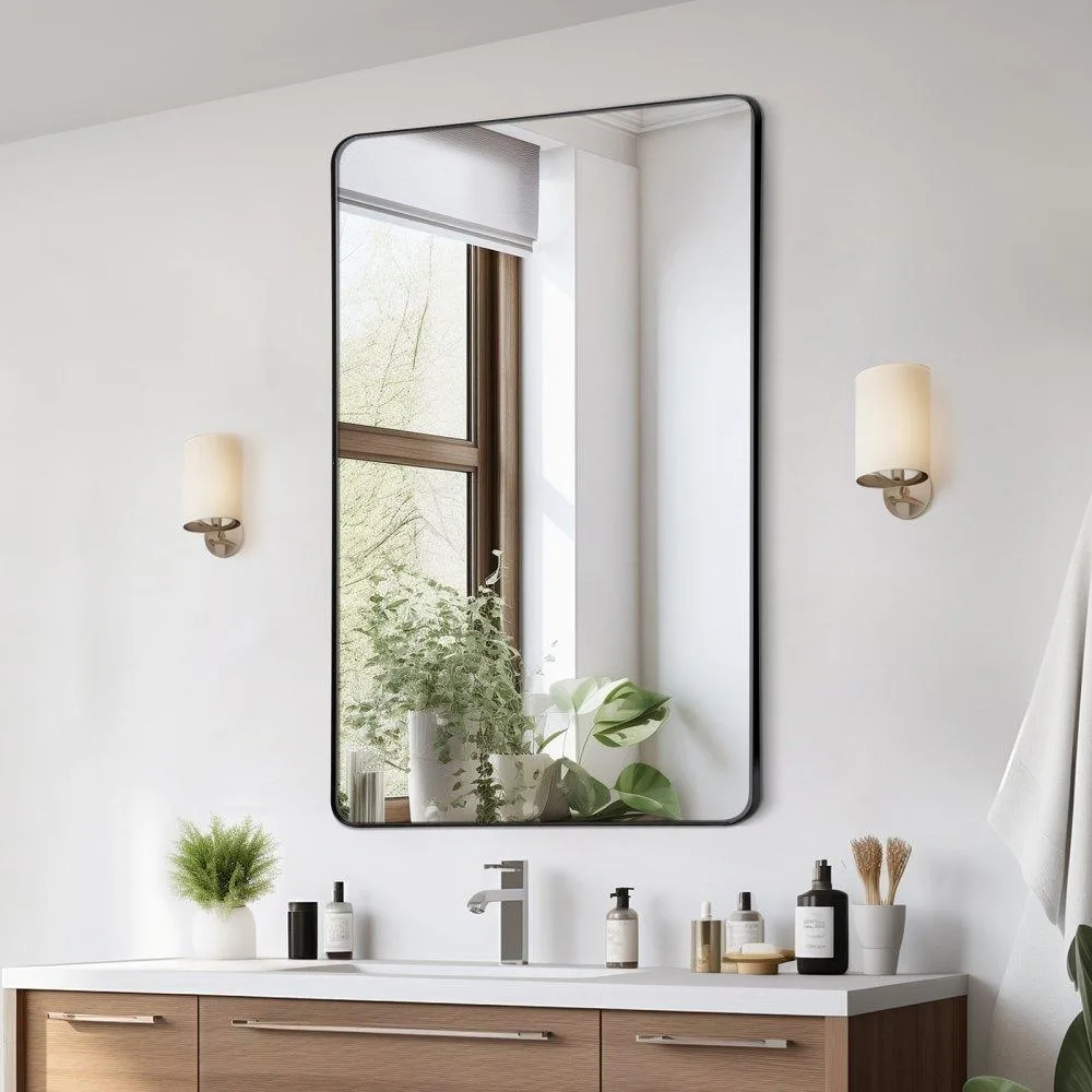 VEVOR VEVOR Wall Mounted Makeup Mirror 30" x 48" 0.15" Thick Z-Shaped Bracket — product photo