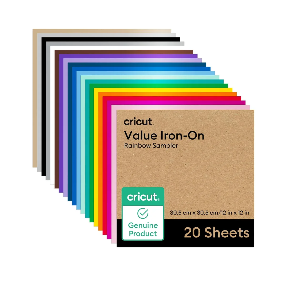 Cricut Cricut 2011482 Iron-On Sampler Black White 6 ct general craft — product photo