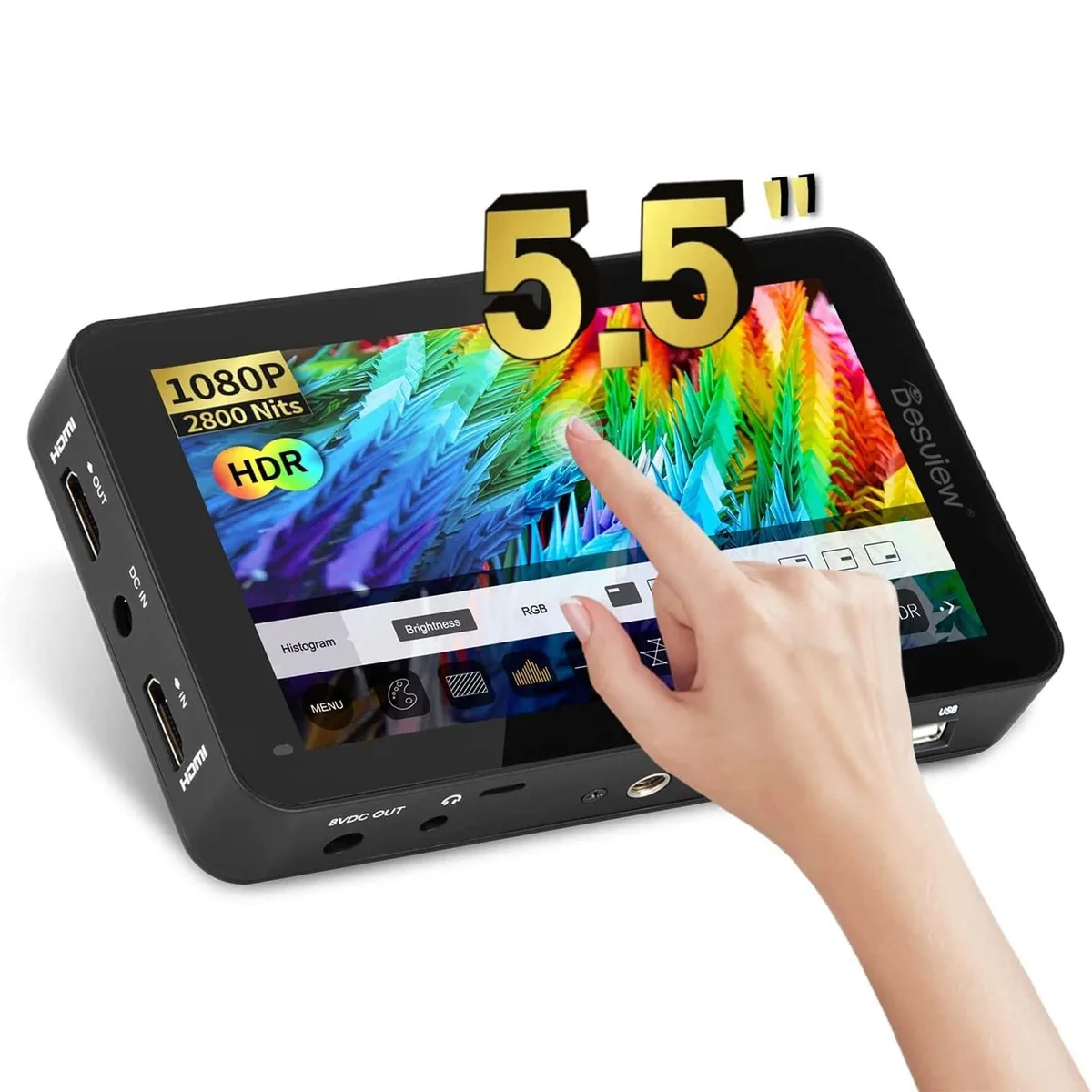 Desview Desview R6 5.5 inch 2800 nits field monitor 2 in 1 accessory — product photo