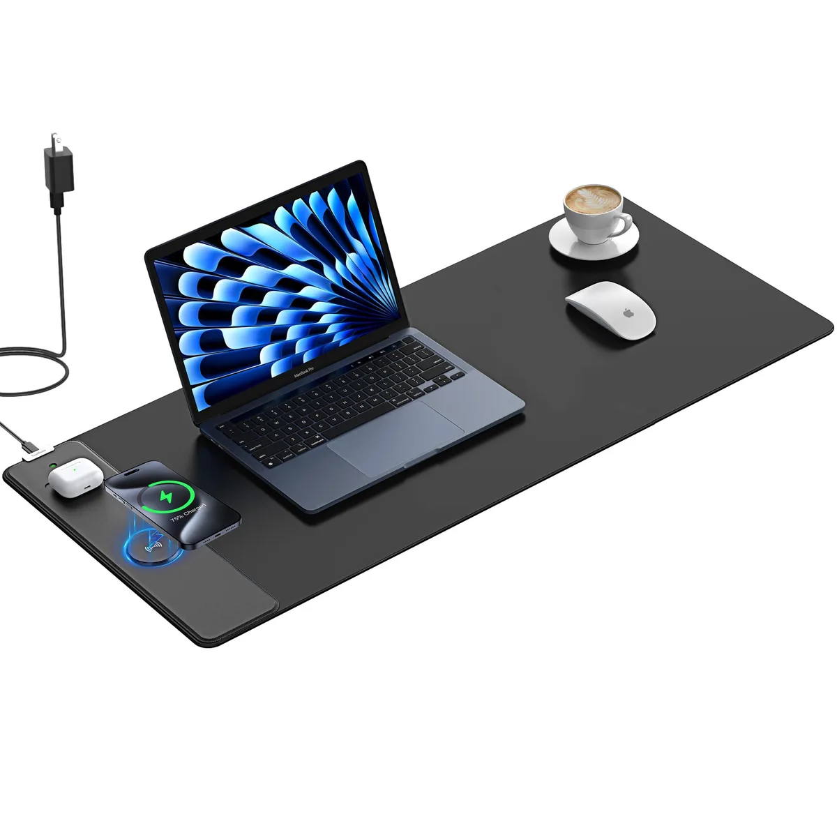  TopMade HD99 35.43"x15.75" Wireless Charging Mouse Pad with 20W Adapter — product photo