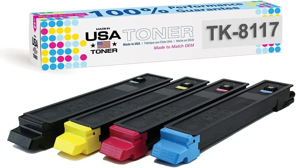MADE IN USA TONER MADE IN USA TONER TK-8117 CMYK 4-Pack Toner Cartridges — product photo