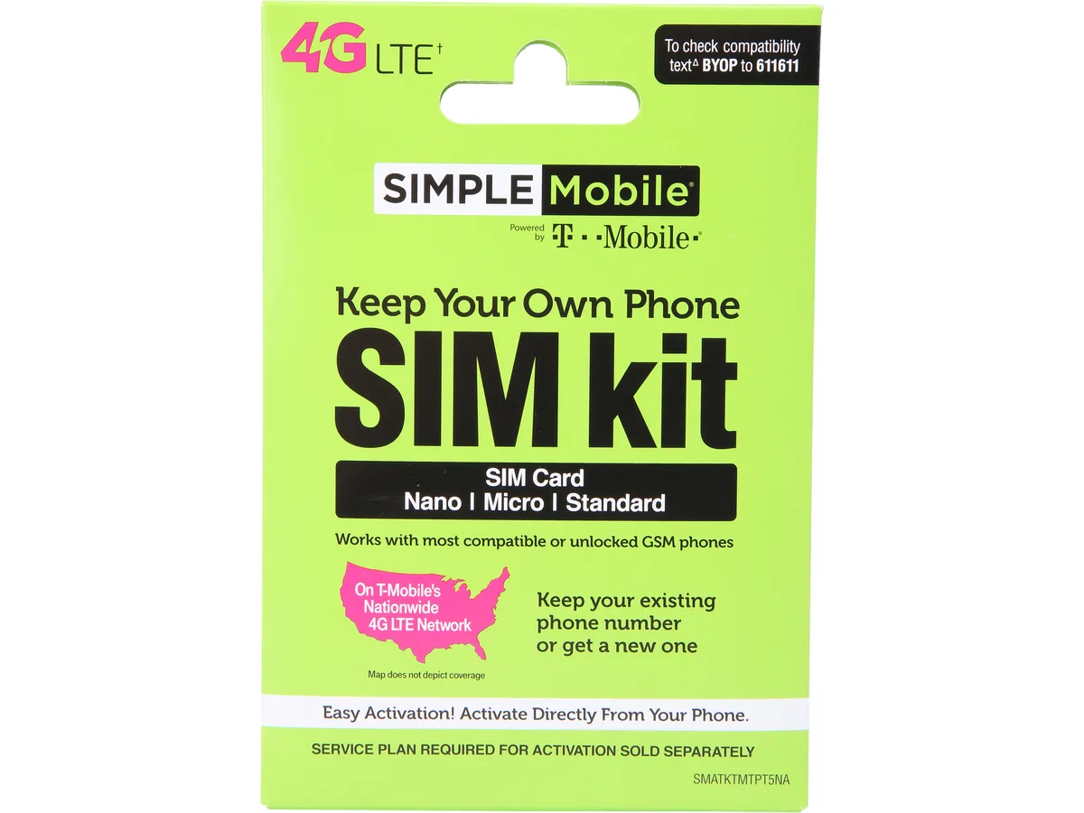 Simple Mobile Simple Mobile SMATKTMT5NA-TRI14P sim card kit 14 30 50 — product photo
