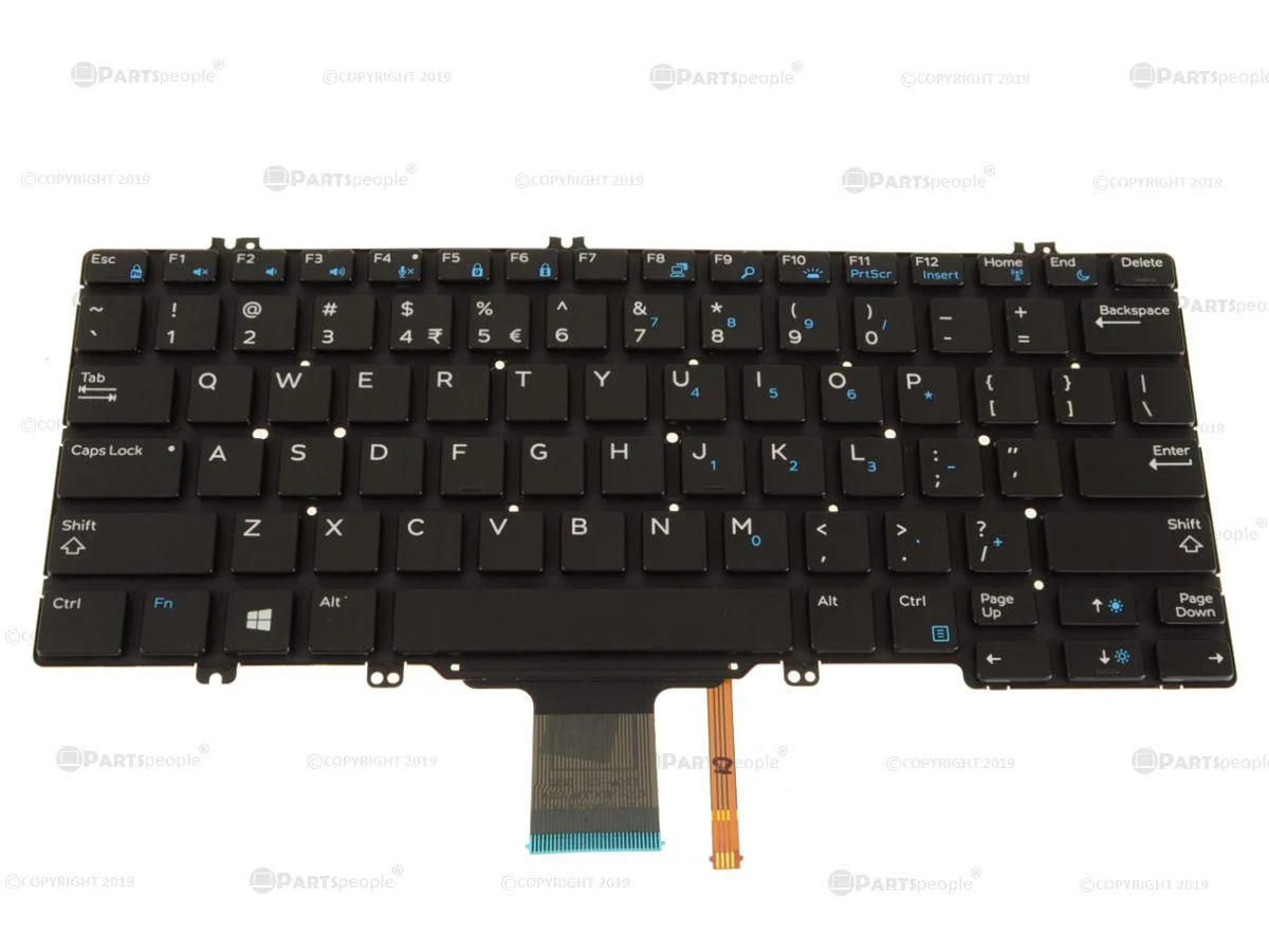 DELL DELL Latitude 5280 5289 7280 7380 Keyboard 346TJ US-INTL Backlit — product photo