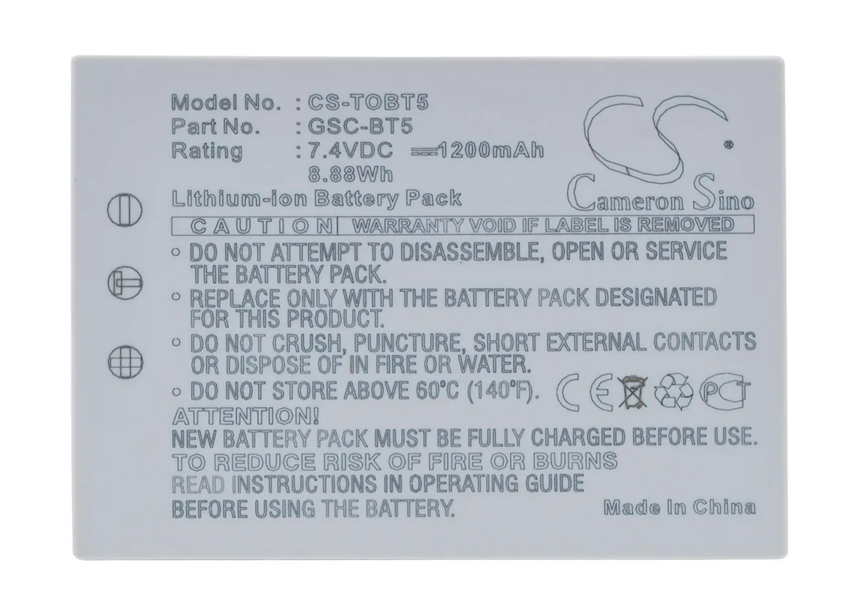 Cameron &amp; Co Cameron &amp; Co DS-CS-TOBT5 camera battery Li-ion 7.4V 1200mAh Ivory — product photo