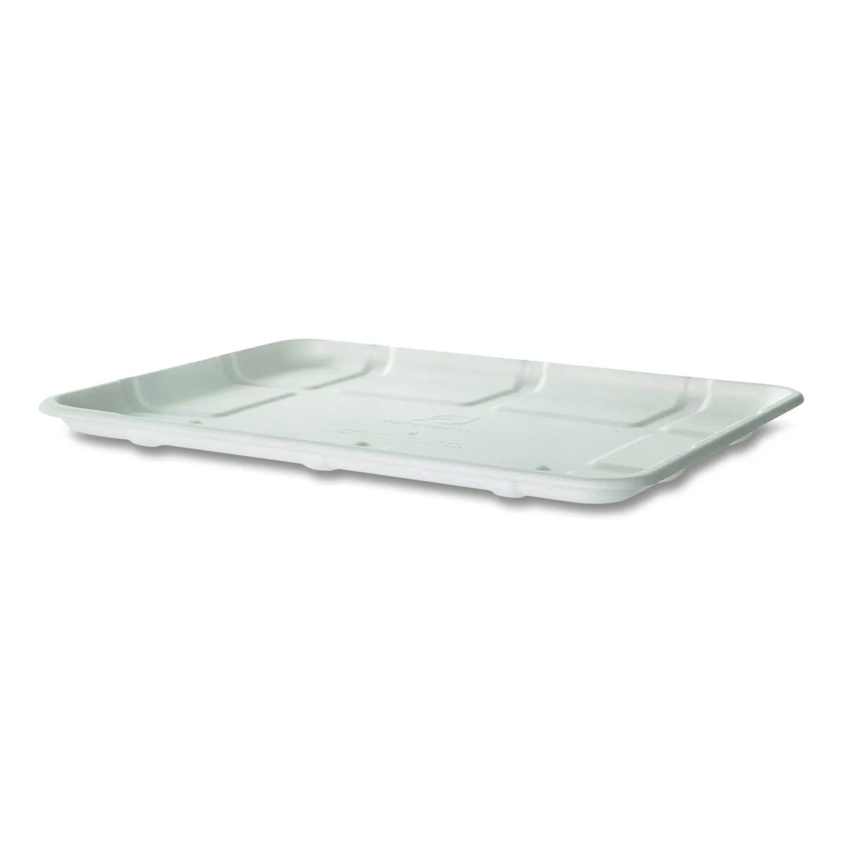 Eco-Products Eco-Products EP-MP8SNFA Cleaning Tray 10.52 x 8.5 x .5 White 300/Carton — product photo