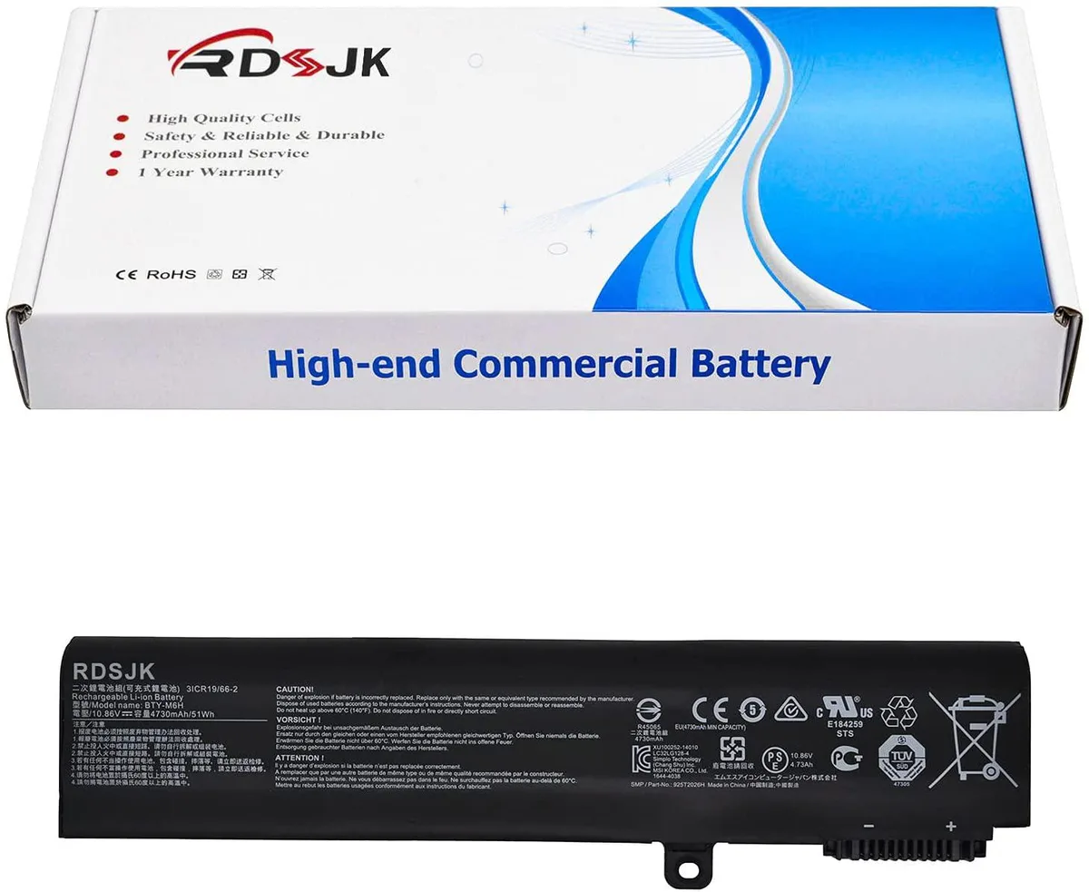 Ice Tech Ice Tech BTY-M6H laptop battery 10.86V 4730mAh 51Wh 9-cell Li-ion — product photo