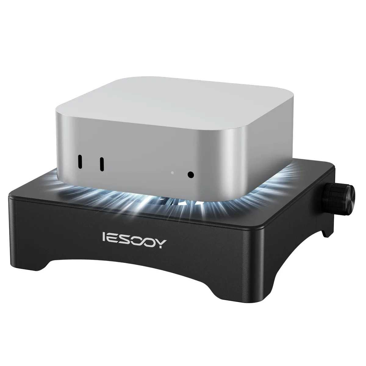  Iesooy PC145 laptop cooling pad 120mm fan 1550 rpm aluminum stand — product photo