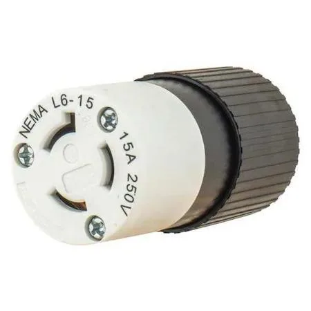 Bryant Bryant 70615NC Locking Connector L6-15R 15A 250V AC 2 Pole — product photo