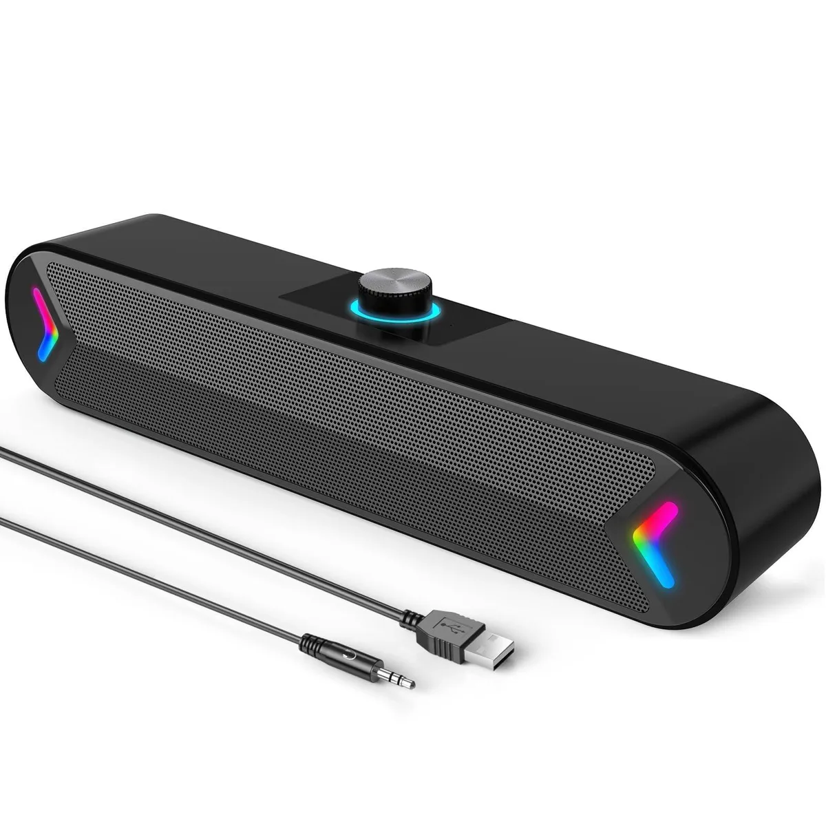  LENRUE A39PRO 2.0 USB Soundbar 10W Black — product photo