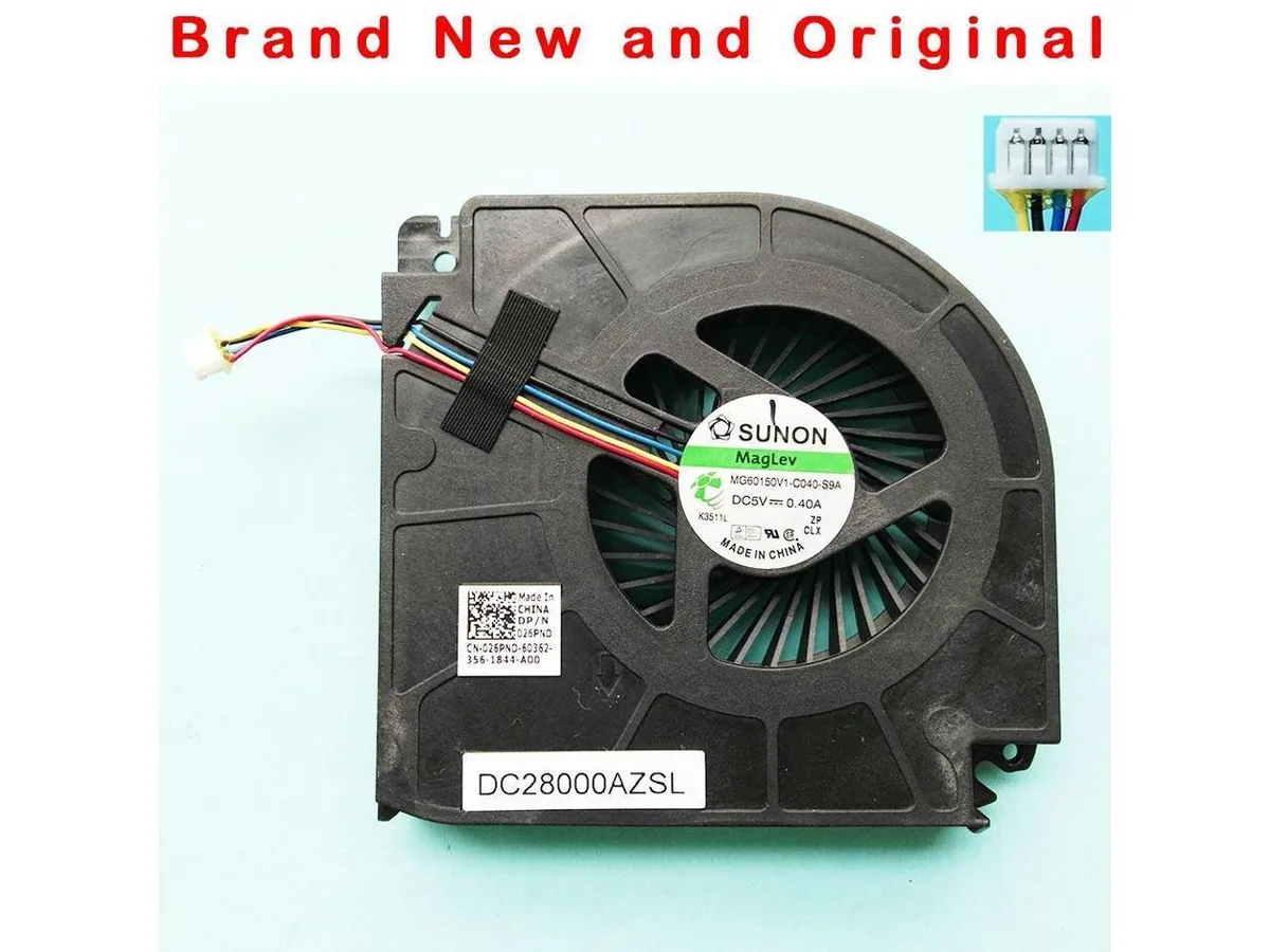 Fans Fans Dell Precision M6700 M5700 CPU Fan 026PND MG60150V1-C040-S9A BATA0815R5H P003 — product photo