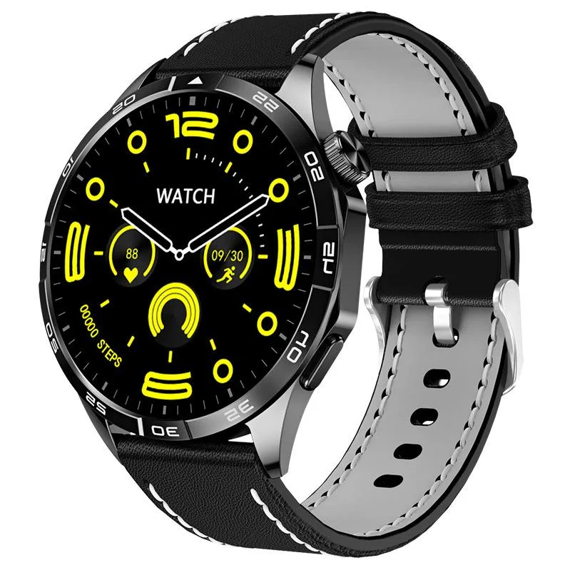 allentian allentian GT4 Smartwatch Black Leather Medium — product photo