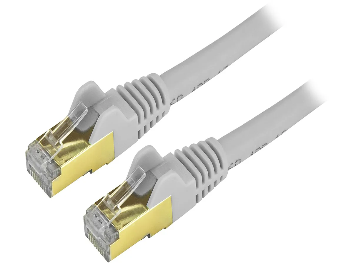 STARTECH STARTECH C6ASPAT6INGR Cat6a shielded network ethernet cable 6 in gray — product photo