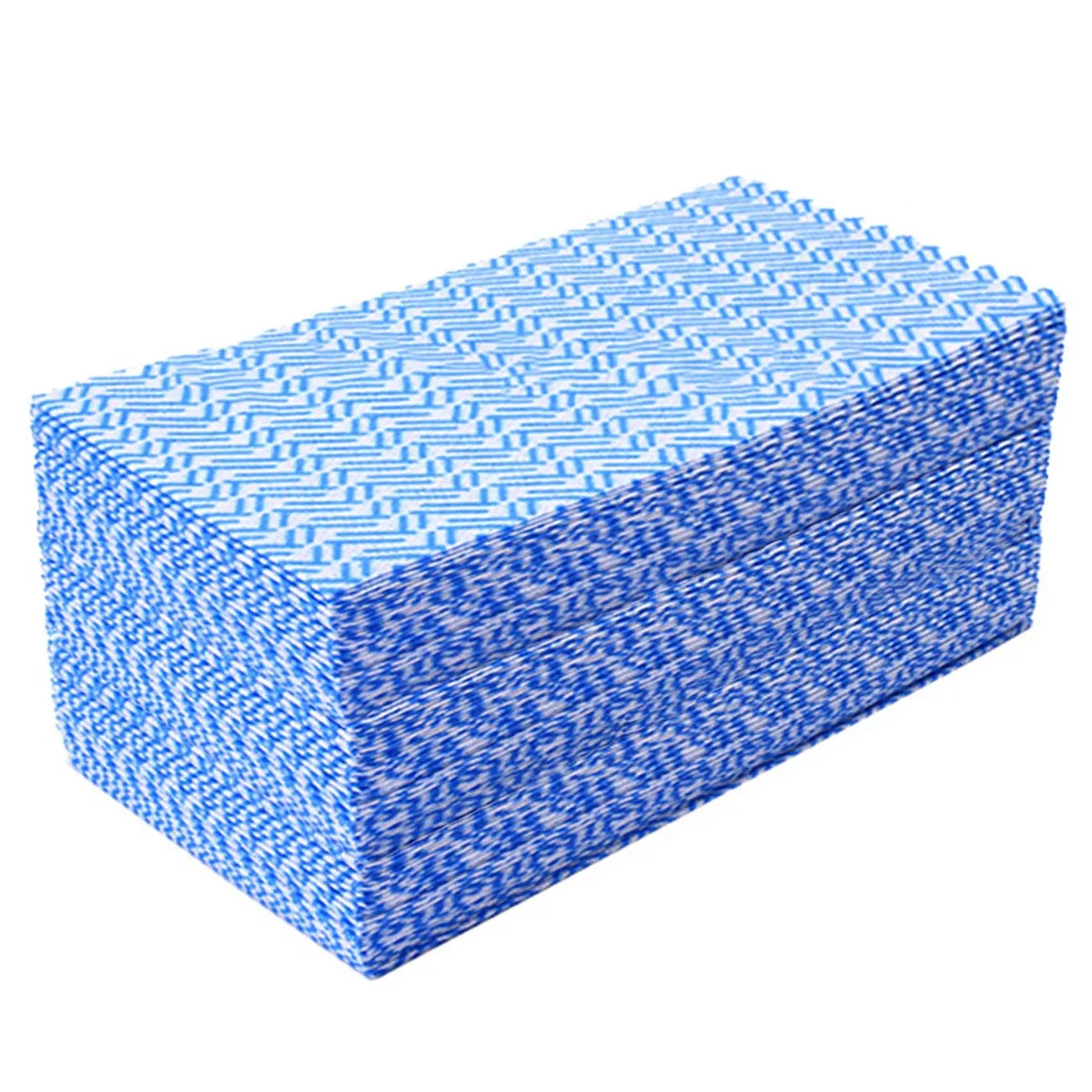 Pack of 80 blue reusable cloths 11.8 by 21 inches