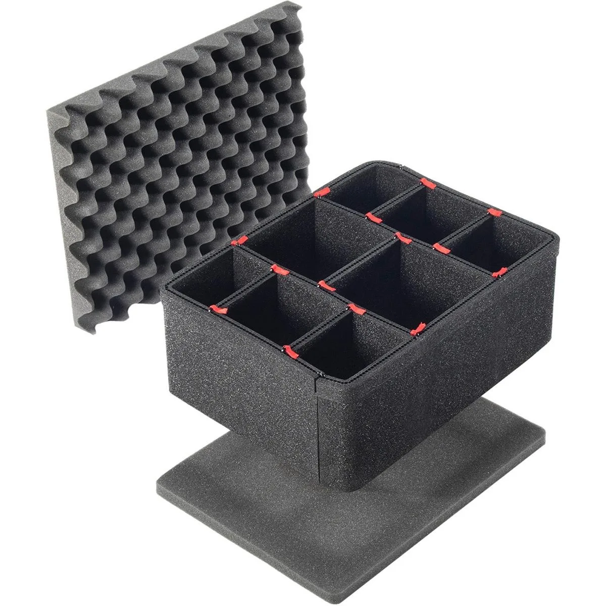 TrekPak divider kit for 1120 case with rigid foam panels and steel pins