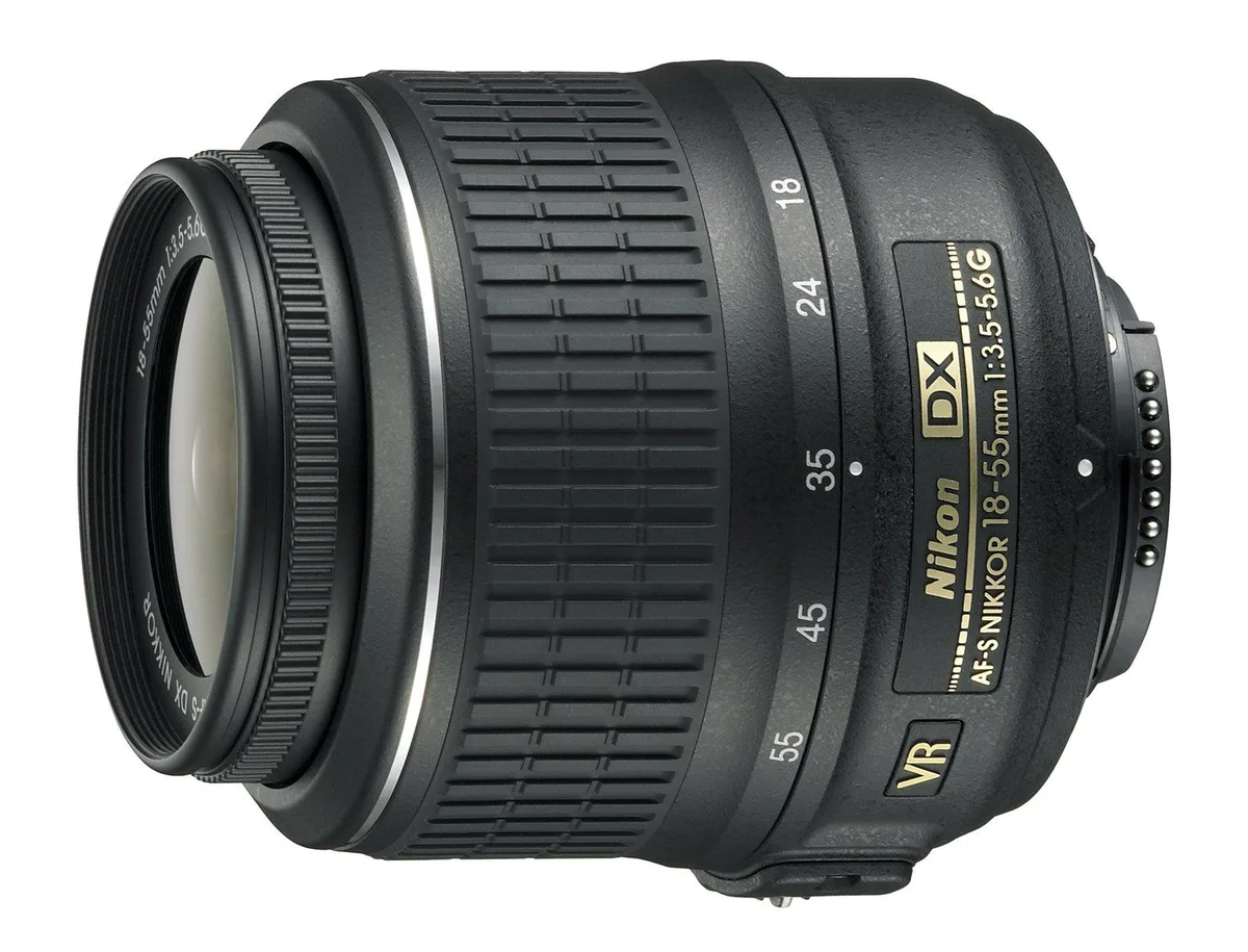 Nikon Inc Nikon 18-55mm f/3.5-5.6G AF-S DX VR Nikkor Zoom Lens camera lens — product photo