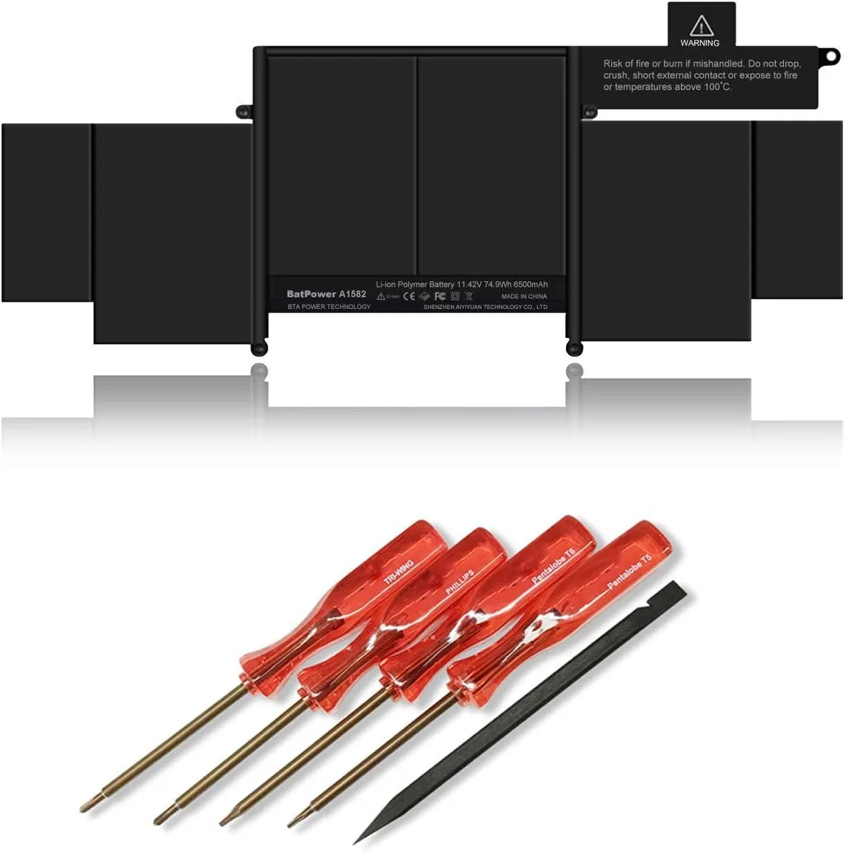 TAURKENAM TAURKENAM A1582 laptop battery 11.42V 74.9Wh 6500mAh for MacBook Pro 13.3 2015 A1502 EMC 2835 — product photo