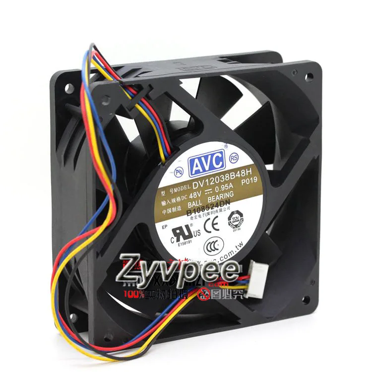 OEM Industries OEM Industries DV12038B48H 120mm 2 Ball 48V .95A 4 Pin Fan — product photo