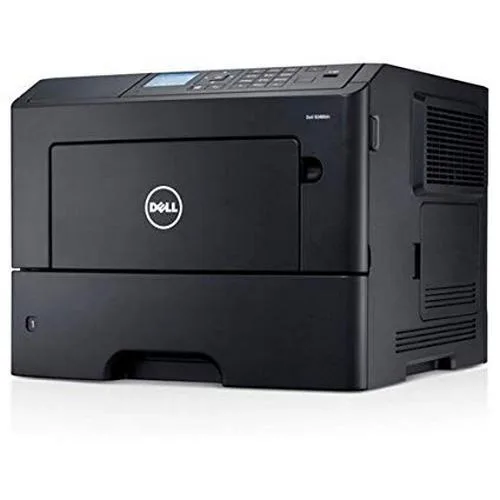 Dell B3460dn monochrome laser printer, rectangular office form factor, matte grey finish