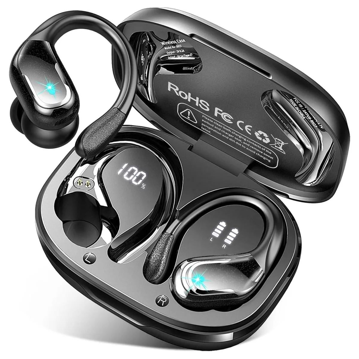 AUTYUE AUTYUE BX27 Earbuds Bluetooth 5.4 75Hrs 4 Mic IPX7 — product photo