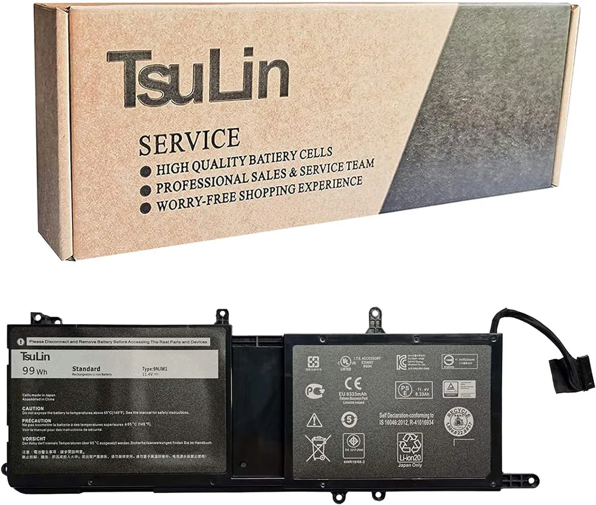 NShi NShi 9NJM1 laptop battery 11.4V 99Wh 8330mAh 6-cell — product photo