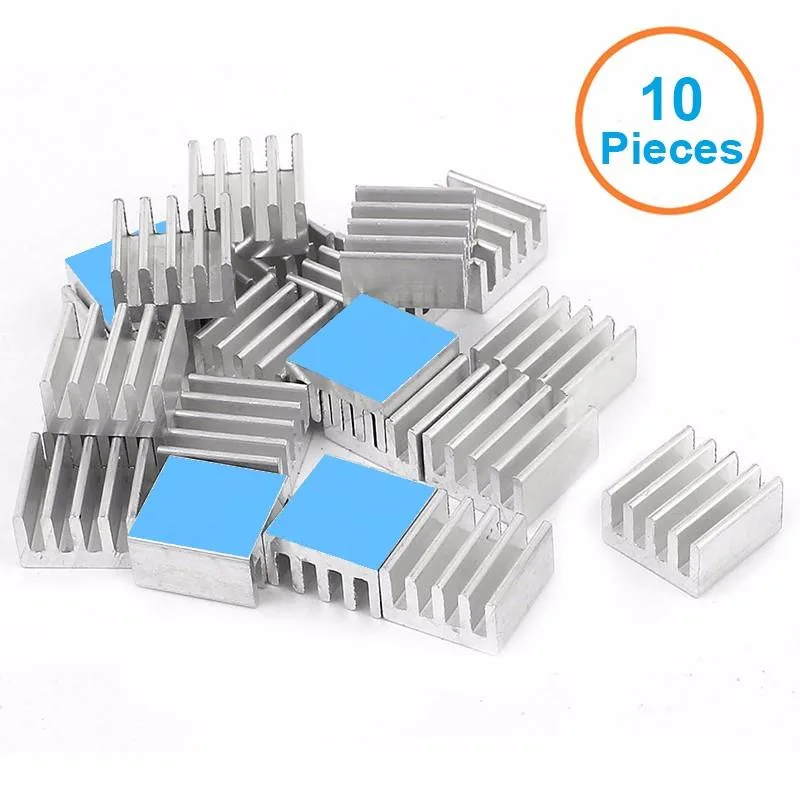 EN-Labs EN-Labs 10pcs Aluminum Heatsink 8.8x8.8x5mm 3M 8810 diy cooling — product photo