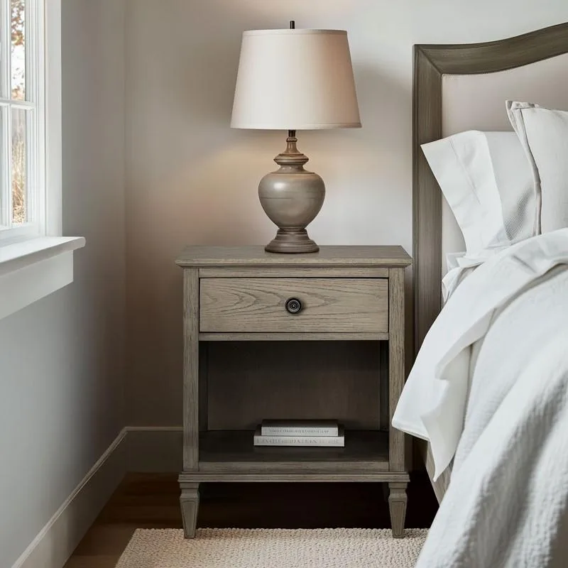 tuphen tuphen Victoria Nightstand Reclaimed Grey 24W 19D 29H — product photo