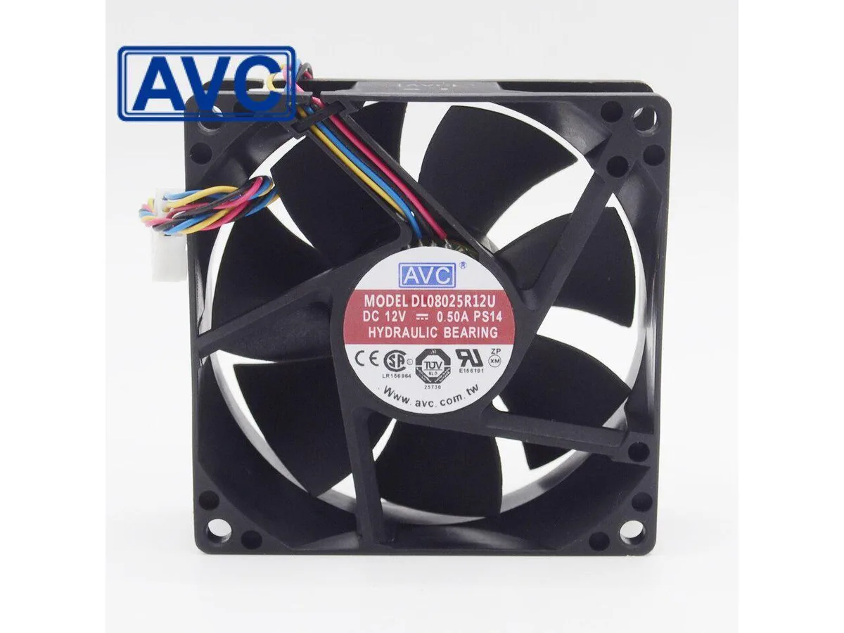 Fans Fans 8025 80mm PWM Case Fan 12V .5A 25mm — product photo