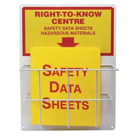 Accuform Signs Accuform Signs ZRS339 Right-to-Know Centre Kit 20x15 In — product photo