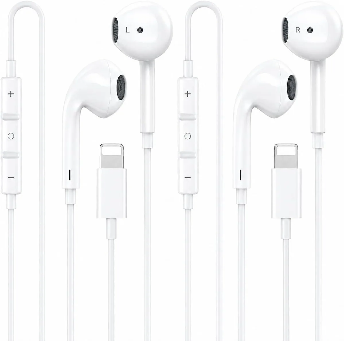MAONO MAONO 2 Pack Wired Earbuds Lightning Bluetooth 28s — product photo