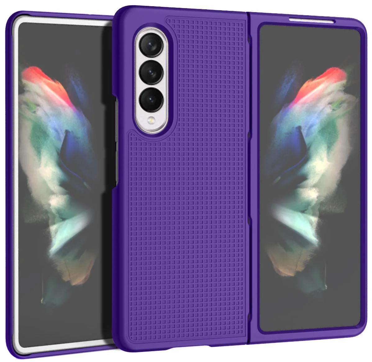 Nakedcellphone Nakedcellphone Grid Case Purple for Samsung Galaxy Z Fold 3 5G SM-F926 2021 — product photo