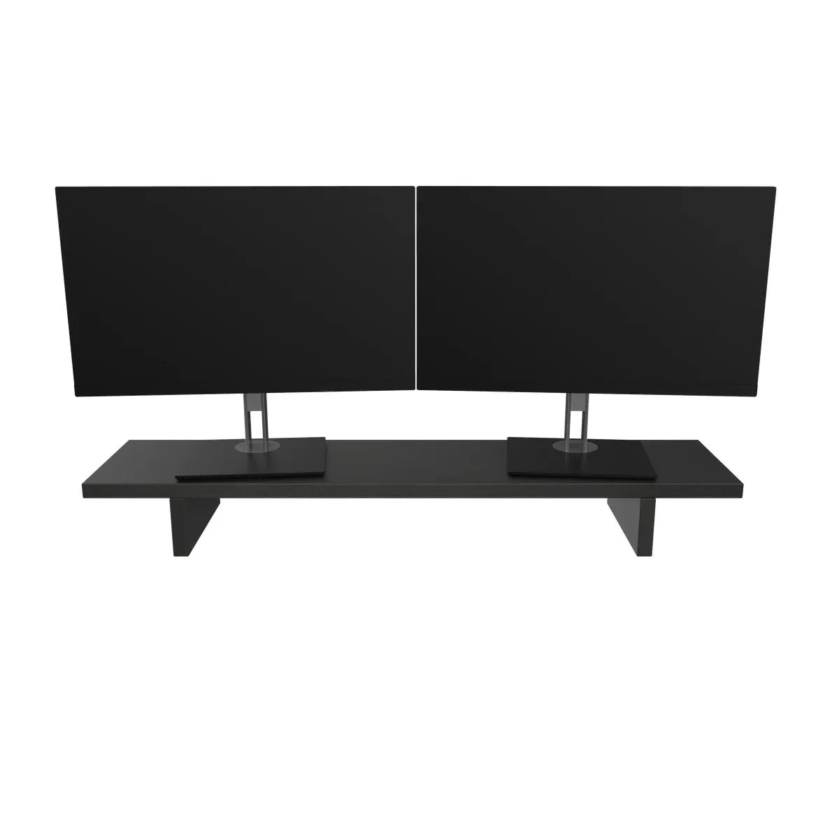 Desky Desky Minimal Monitor Stand Black Laminate 41.3in 4.9in H — product photo