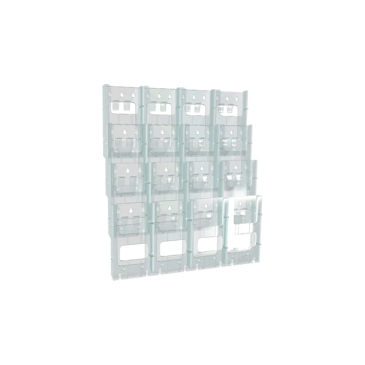 Azar Displays Azar Displays 16-Pocket Brochure Sign 252324 Clear 18W x 21.25H — product photo