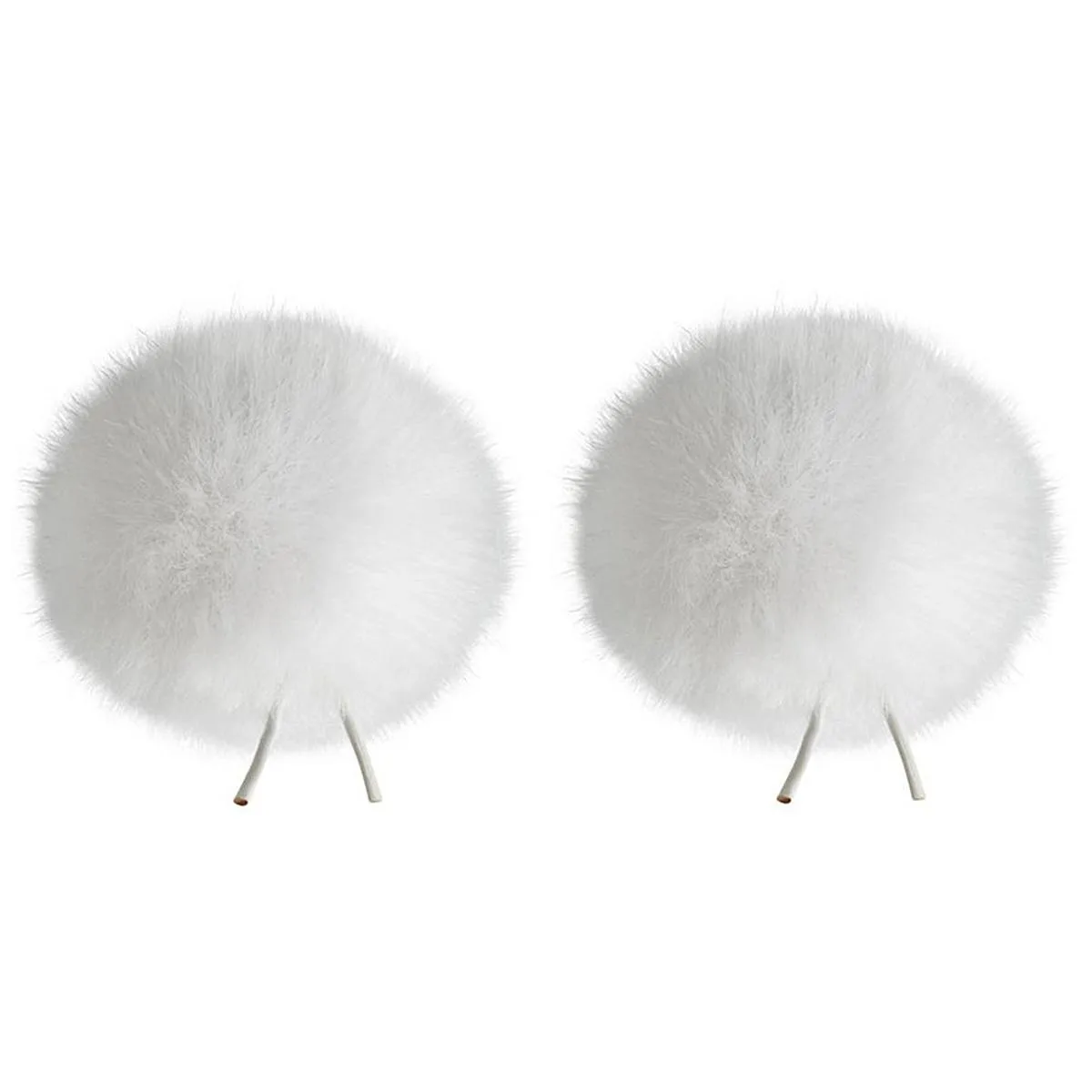 Bubblebee Industries Bubblebee Industries Twin Windbubbles for 3-4mm Lavalier Mic, Size 1, White — product photo