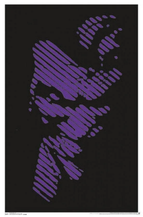 Black-light Joker poster on heavy paper, rolled in tube