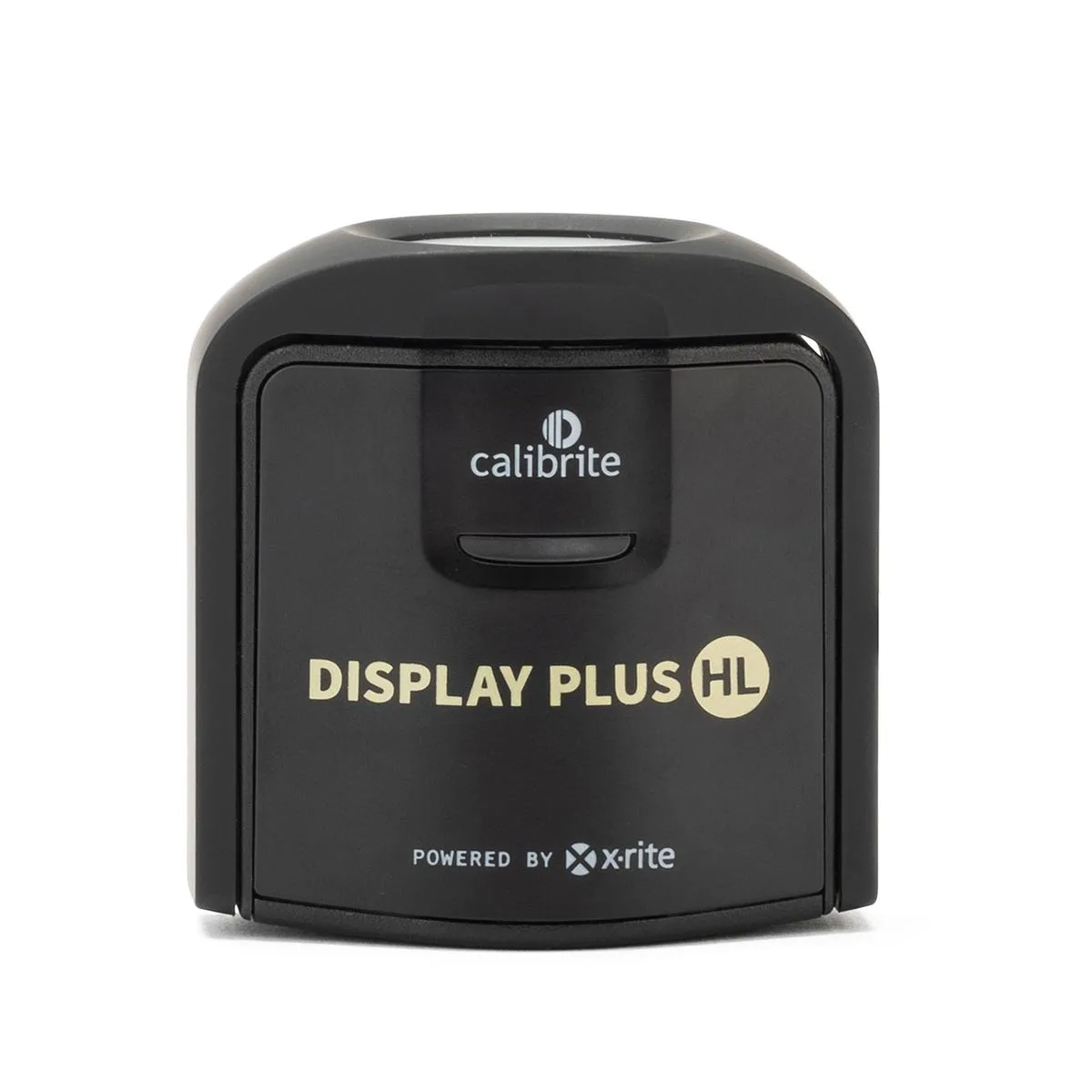 Small rectangular colorimeter with matte black finish and integrated lens
