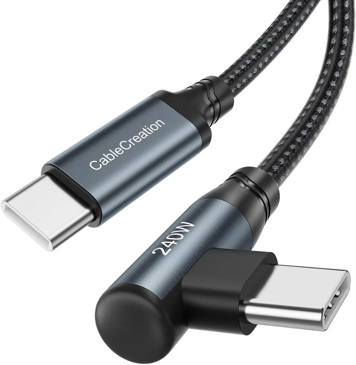 SMUGDESK SMUGDESK USB C to USB C Cable Right Angle 240W 3FT — product photo