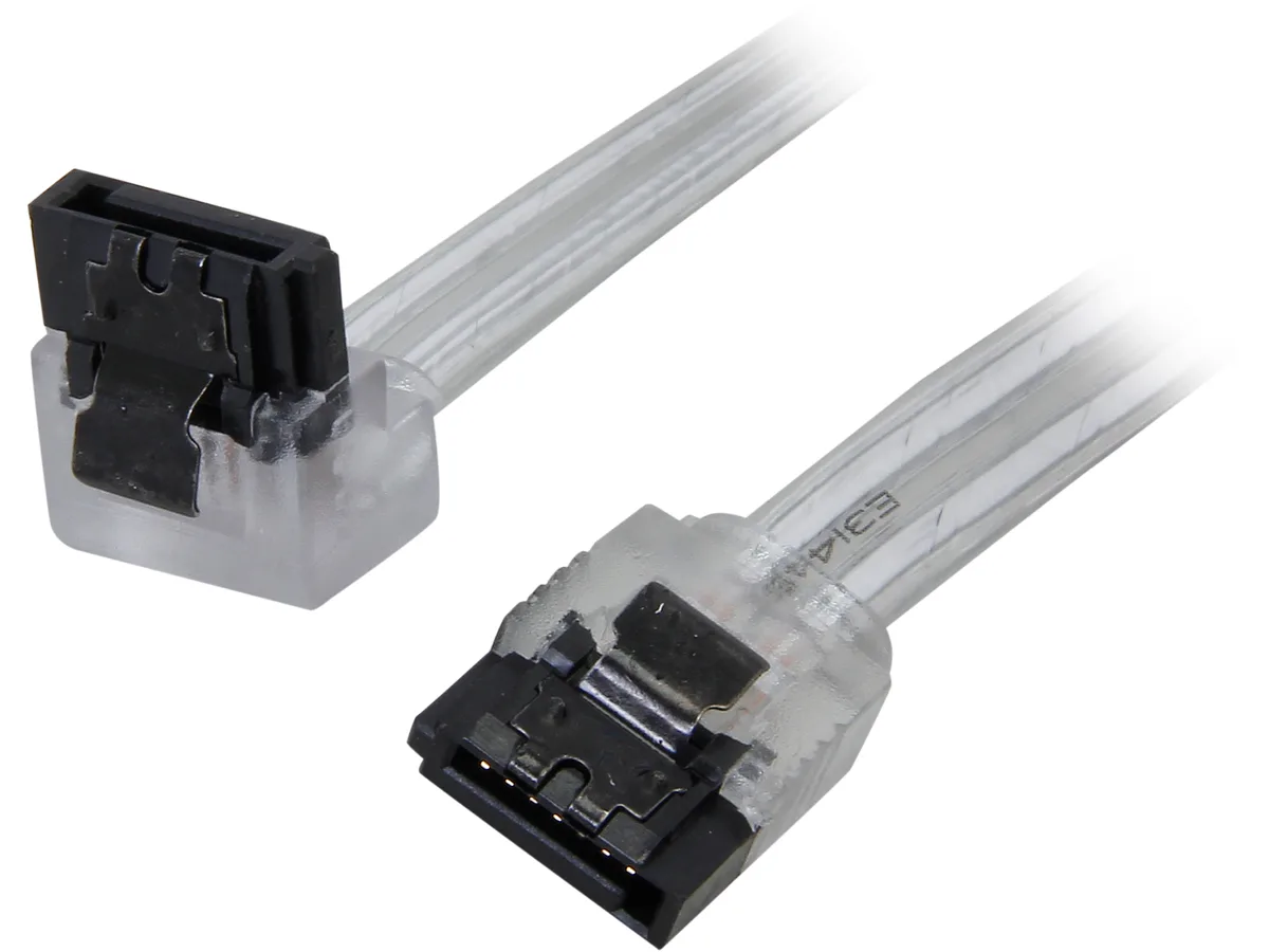 Nippon Labs Nippon Labs SATA3L0.8FT-90/180SL sata cable 9.6 in 90 to 180 degree — product photo