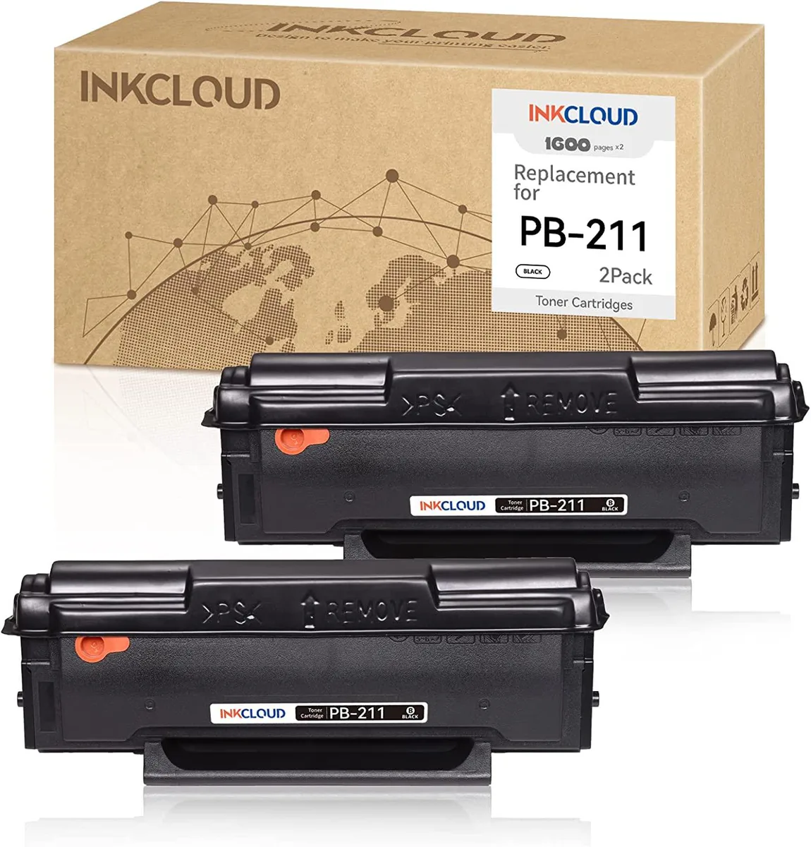 BFKK BFKK PB-211 Black Toner Cartridge 2 Pack — product photo