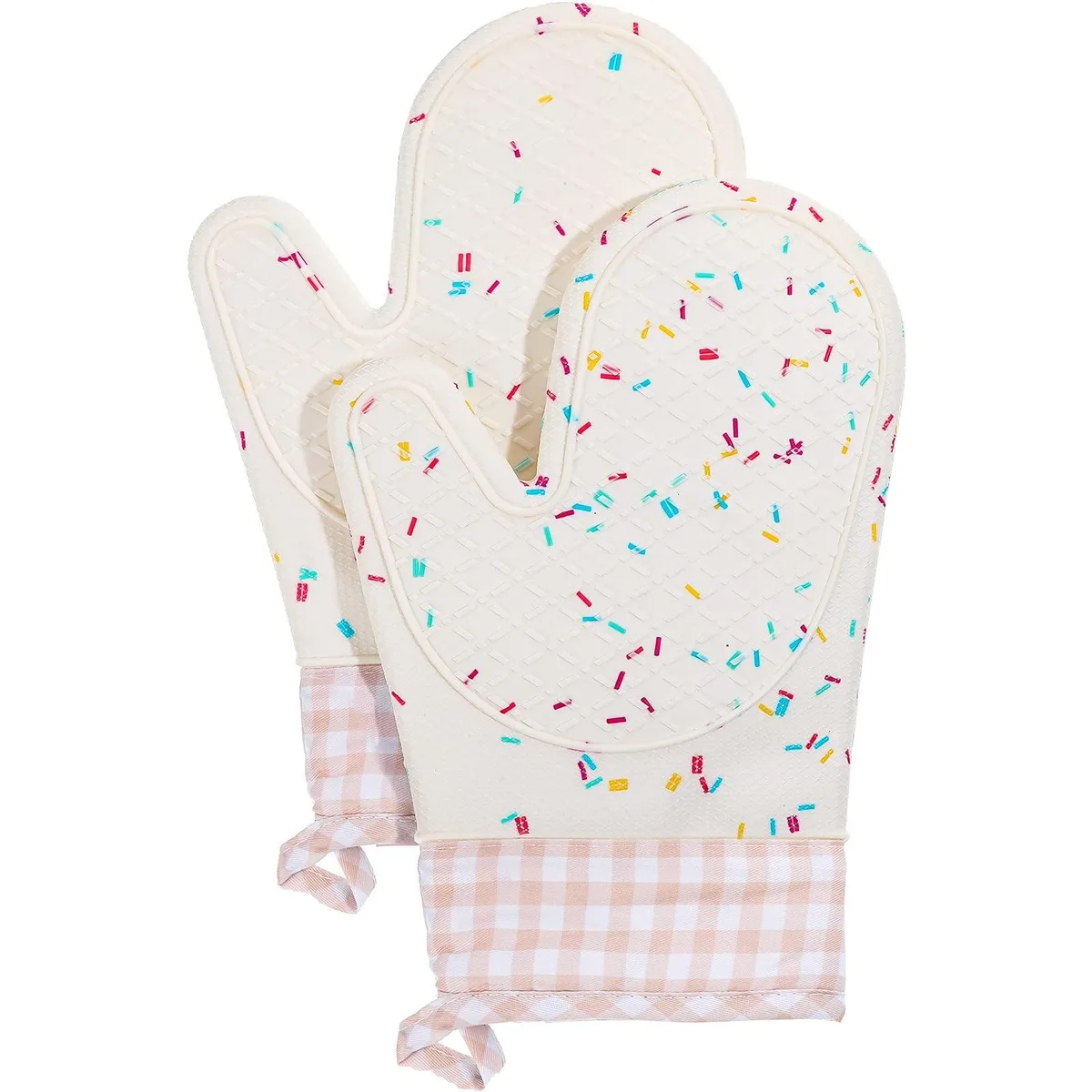  Didaey Silicone Oven Mitts 500° White 28×18.5 cm 2 Pack — product photo