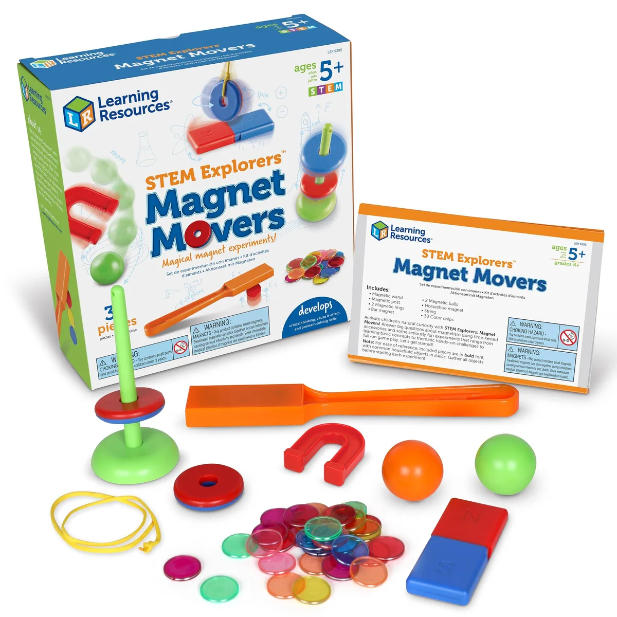  Science For Kids Magnet Movers Play Area 14 experiments 13 track pieces — product photo